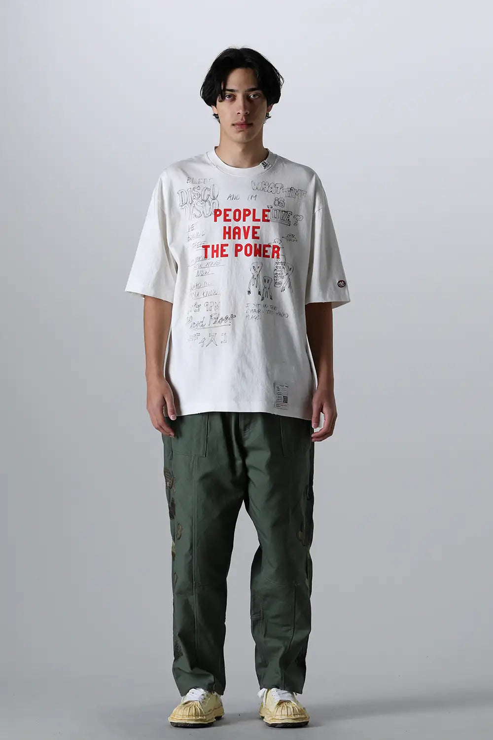 Distressed Tee White