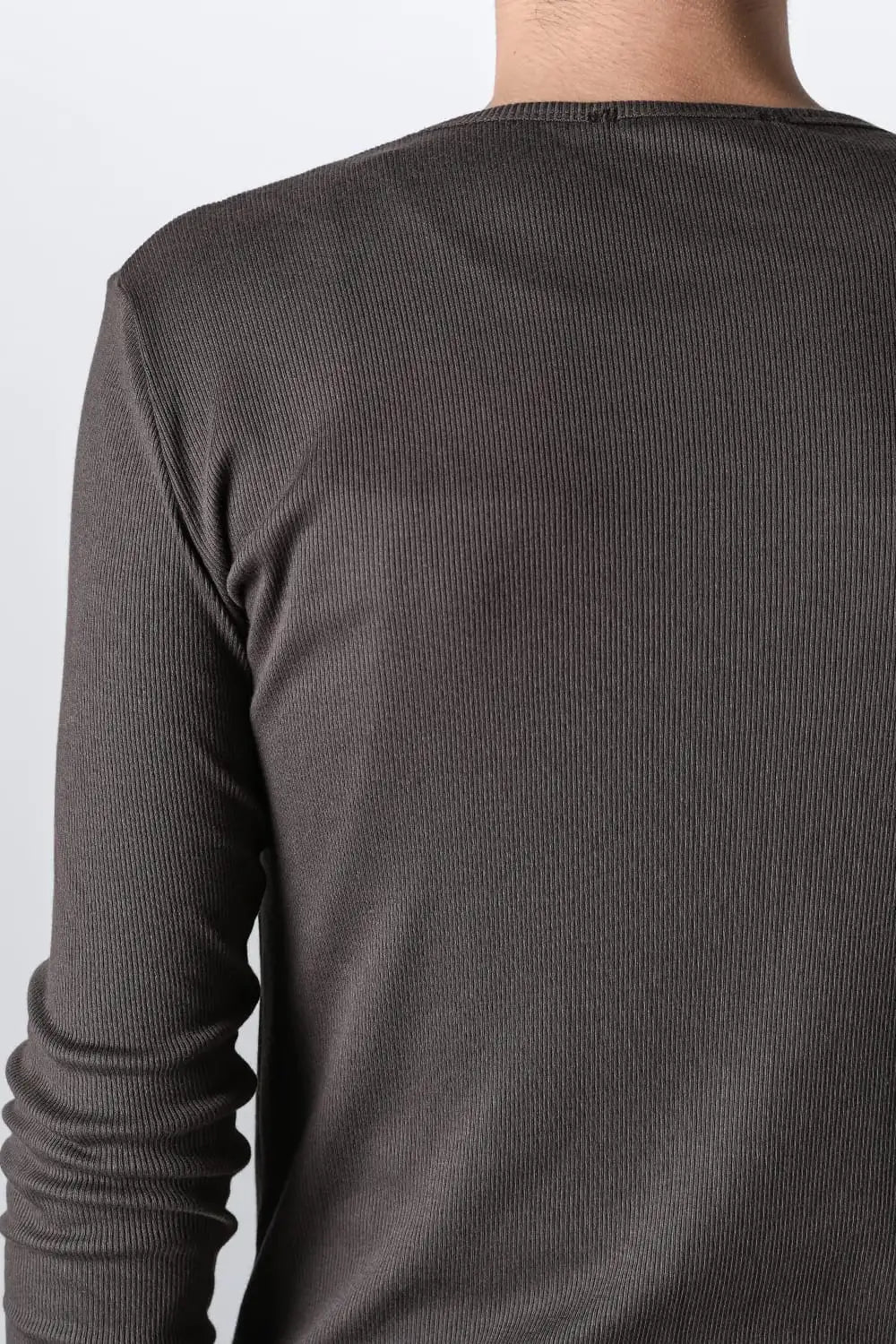 Modal x Cotton Ribbed Terry Robe Sleeve T-Shirt