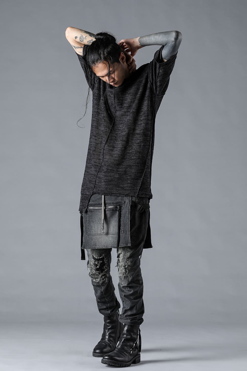 リネンニットTシャツ