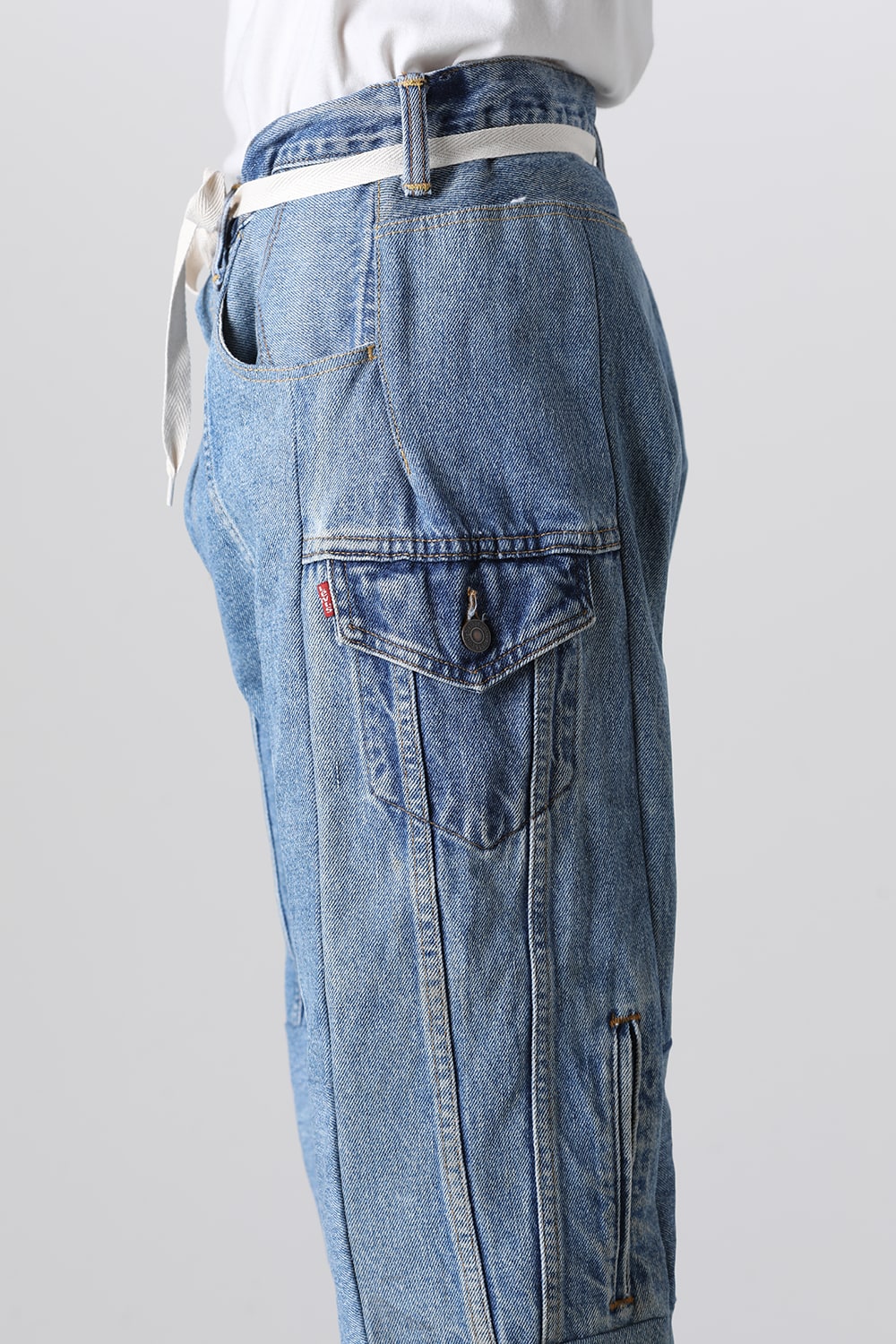 Denim Cargo Pants - M1