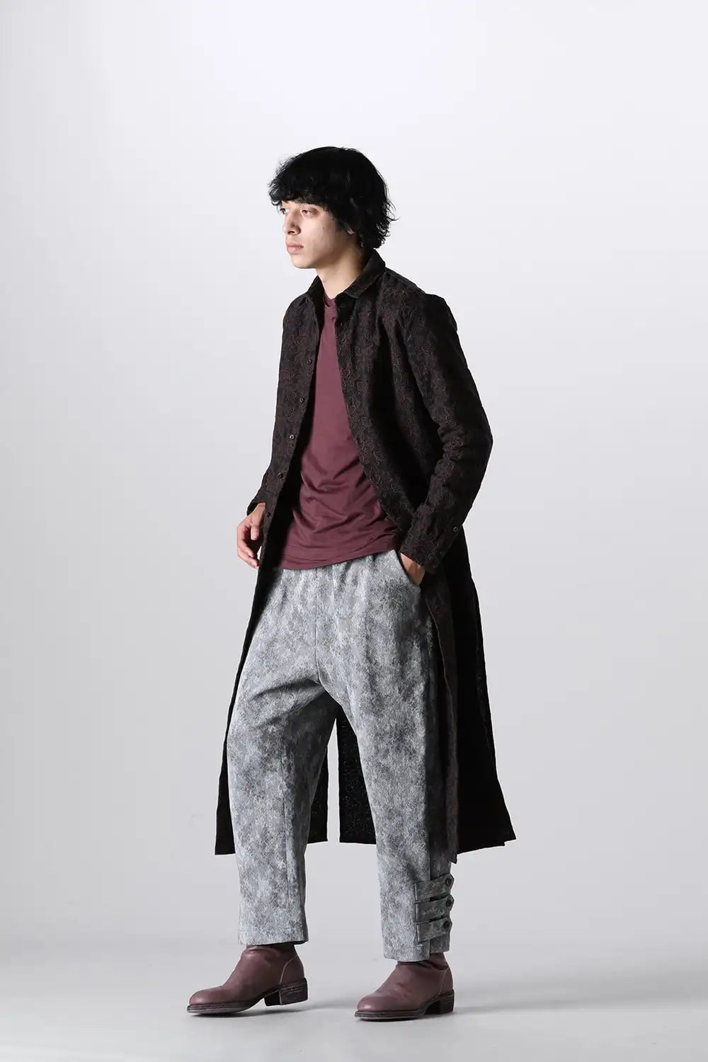 Pre-dyed Jacquard Pants