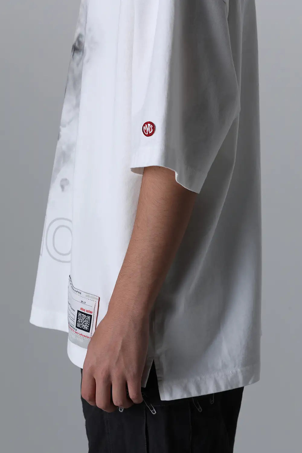 Dog Printed Tee White