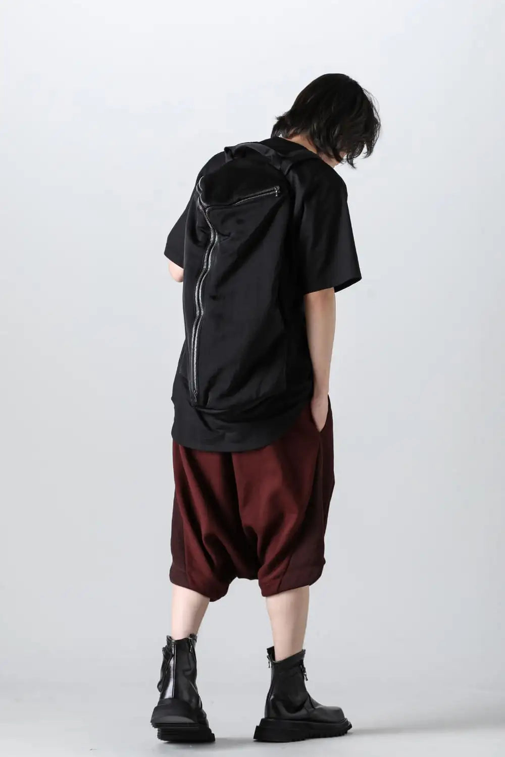 Cotton Sweat Sarouel Short Pants Blood