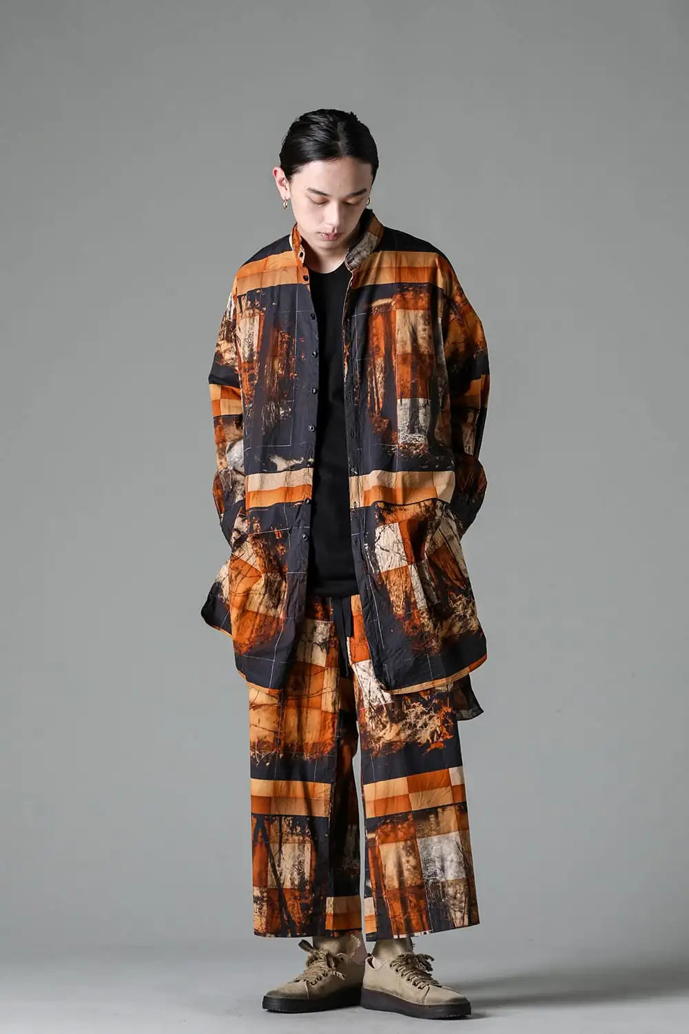 Yasu Forest Print Extra Long and wide Shirts/Coat