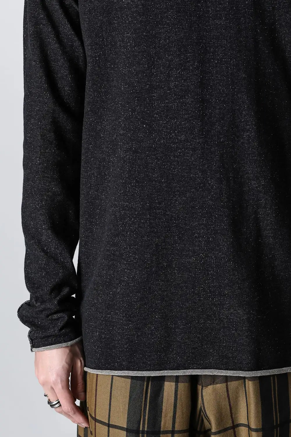 ロングスリーブ ハイツイストコットン Black