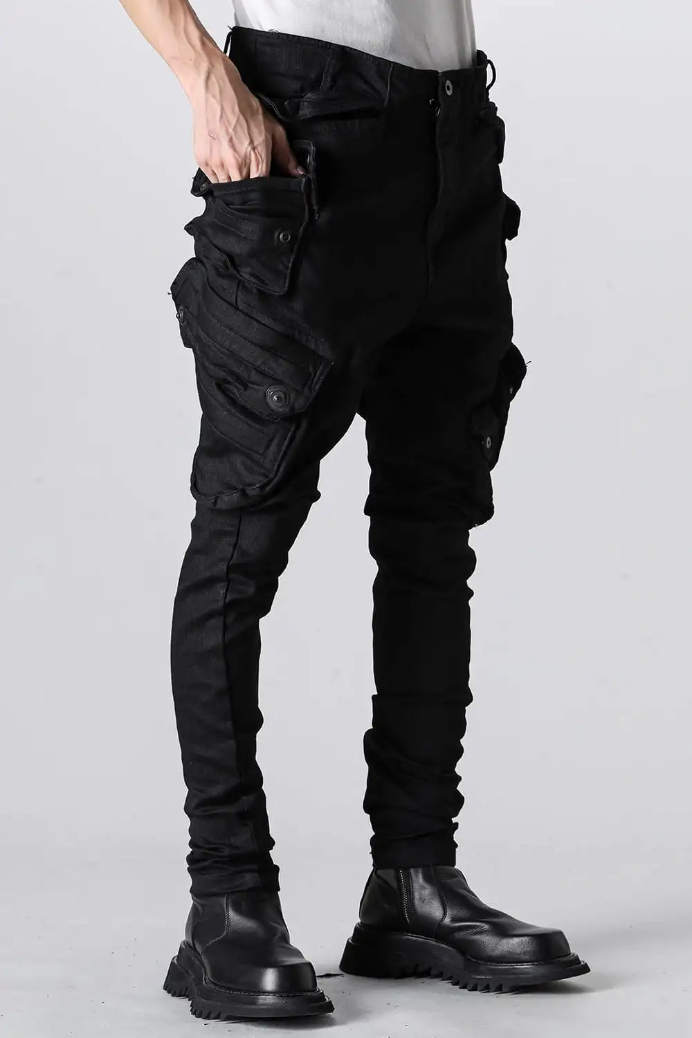 10.5oz Stretch Denim Gas Mask Skinny Pants