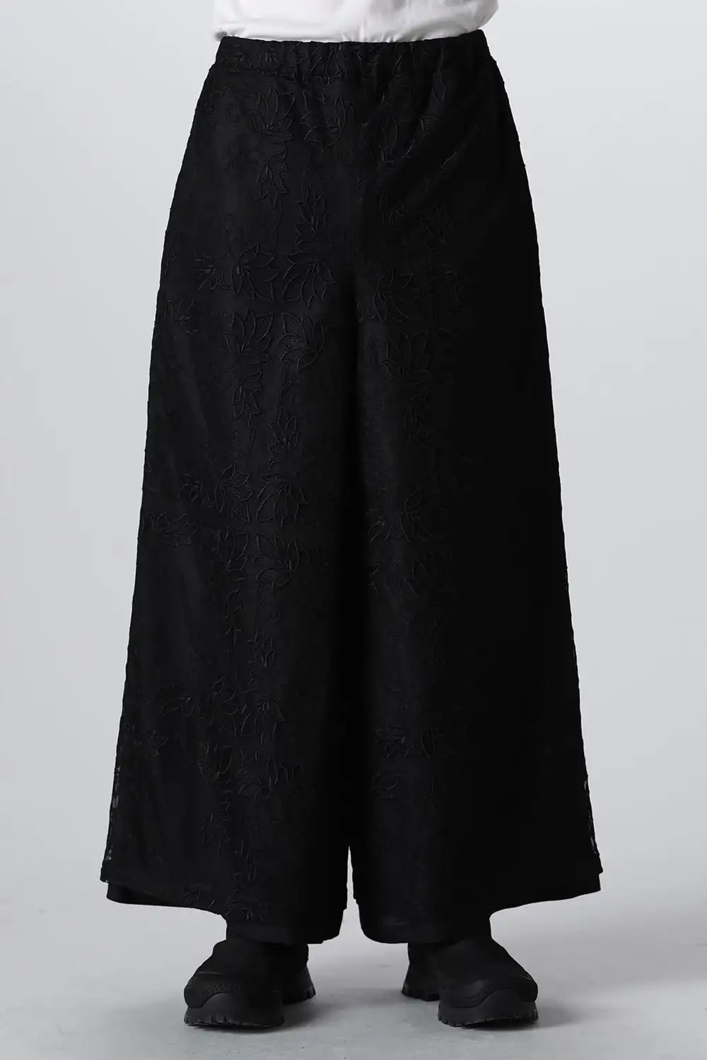 Lace Layered Wide Pants