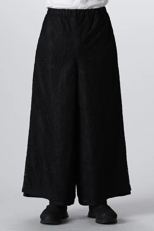 Lace Layered Wide Pants