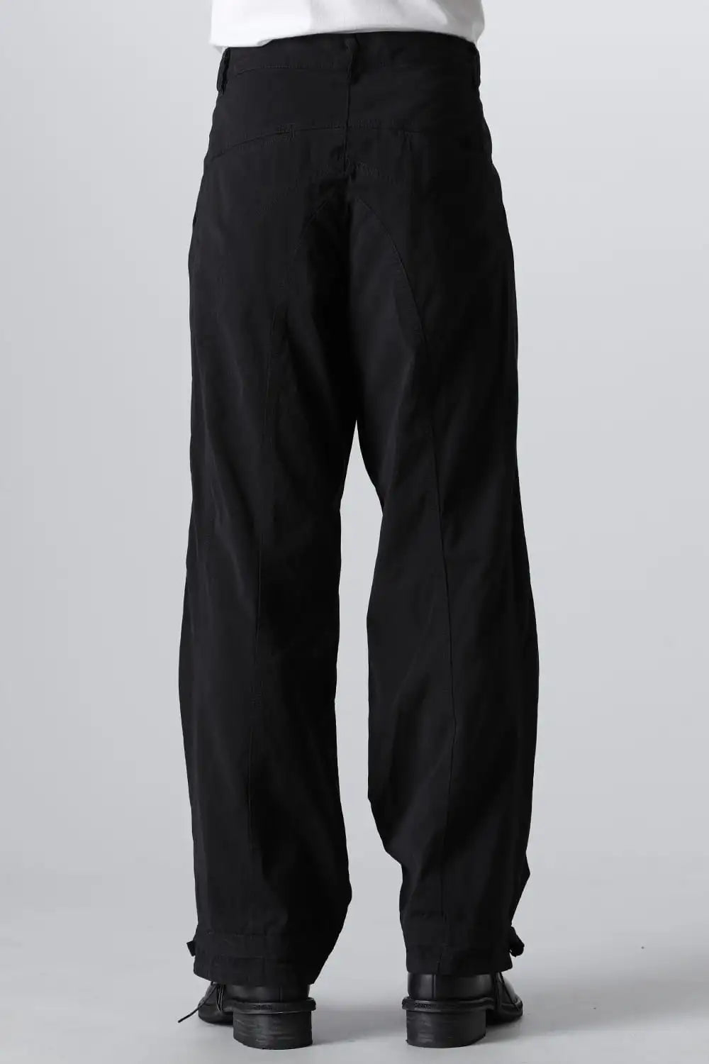 Dry Cotton Wide Trousers  Black