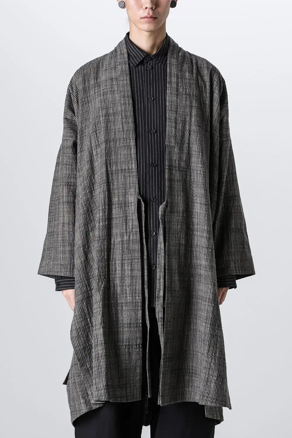 KIMONO#14 Cotton Cloth Vintage Striped