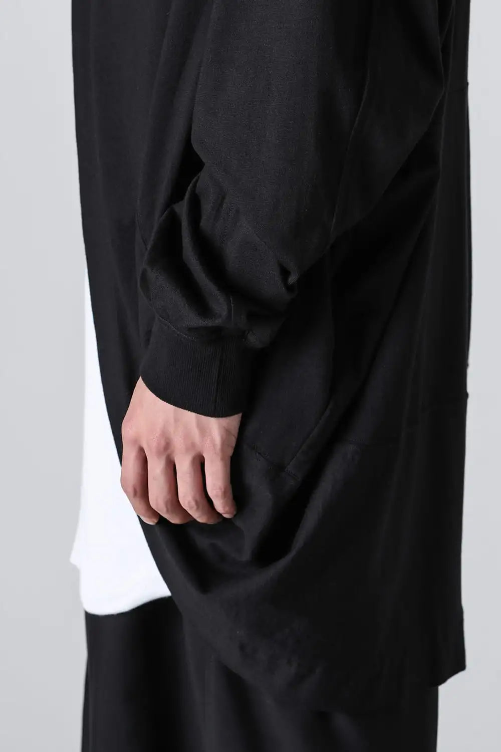 Cotton / Modal Jersey Long Cardigan