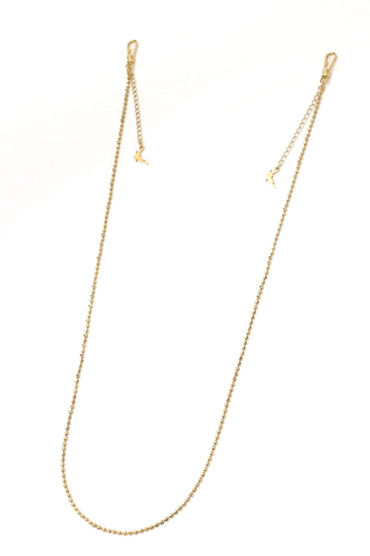 Mask Chain Holder Yellow Gold