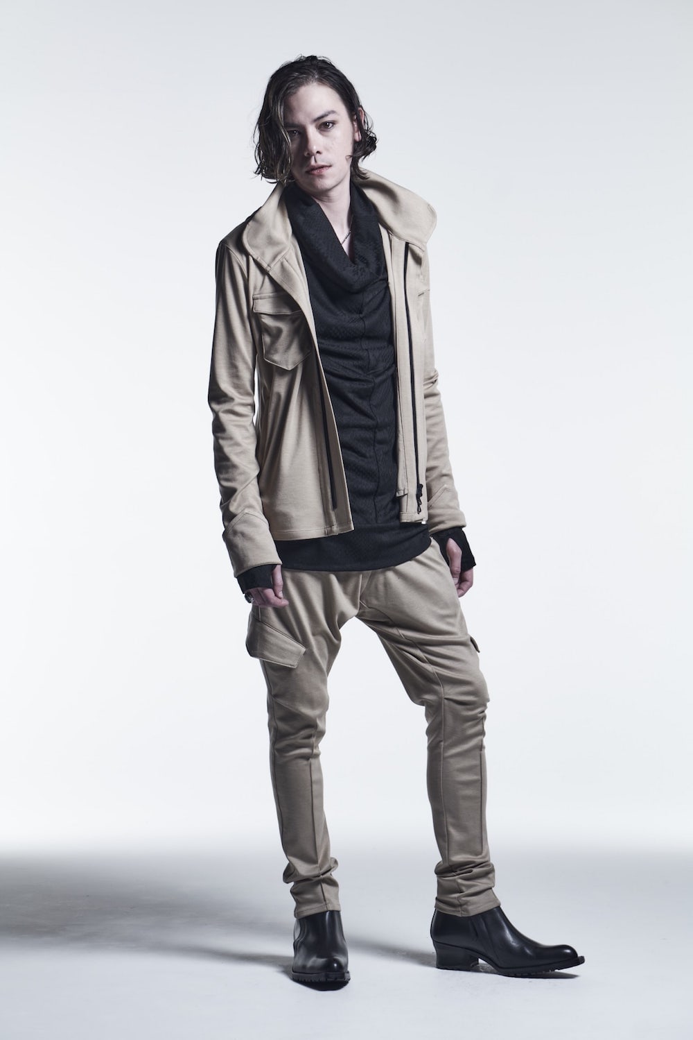 Saruel Cargo Pants Beige