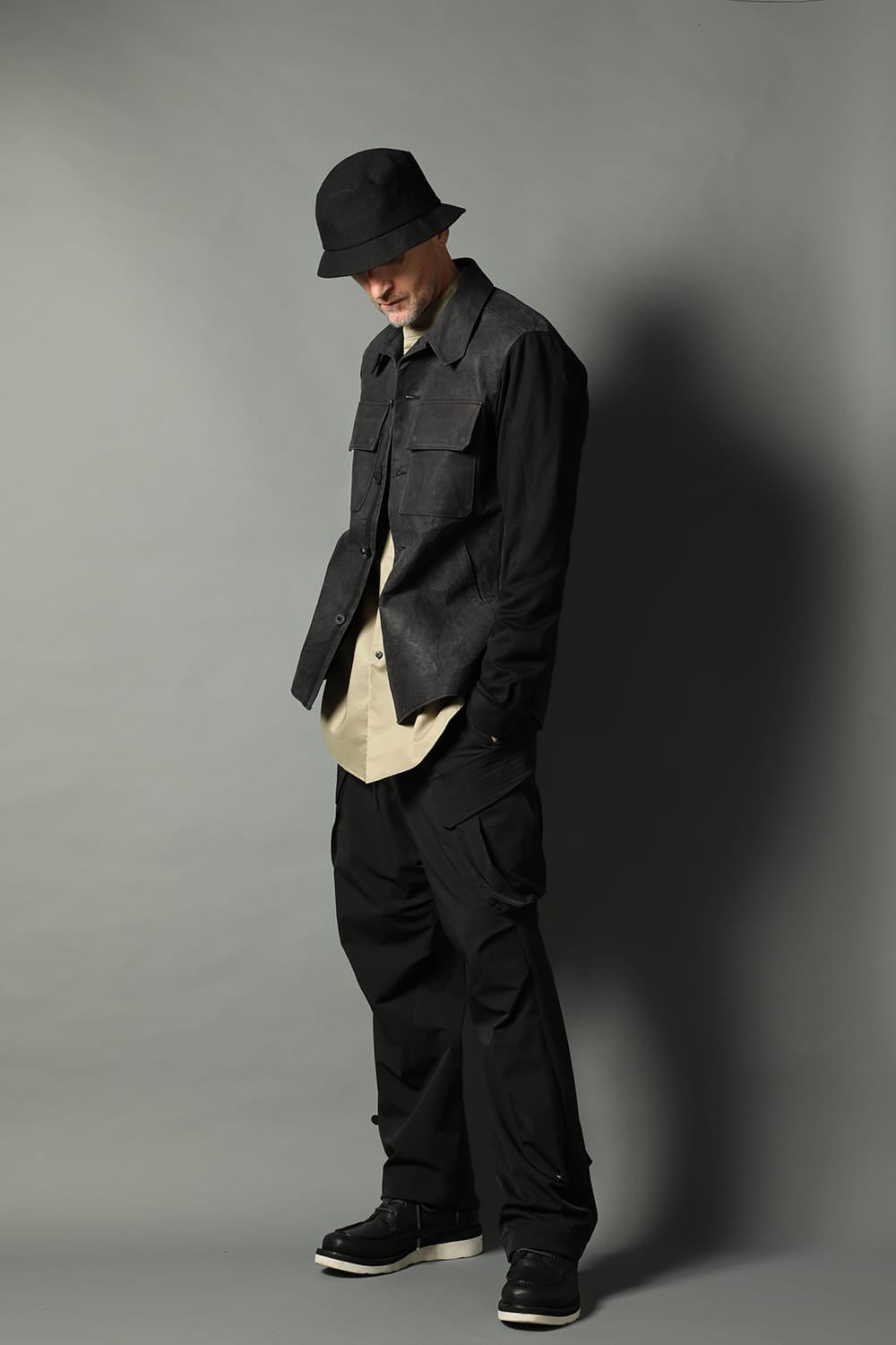 Leather CPO shirt Dyneema leather