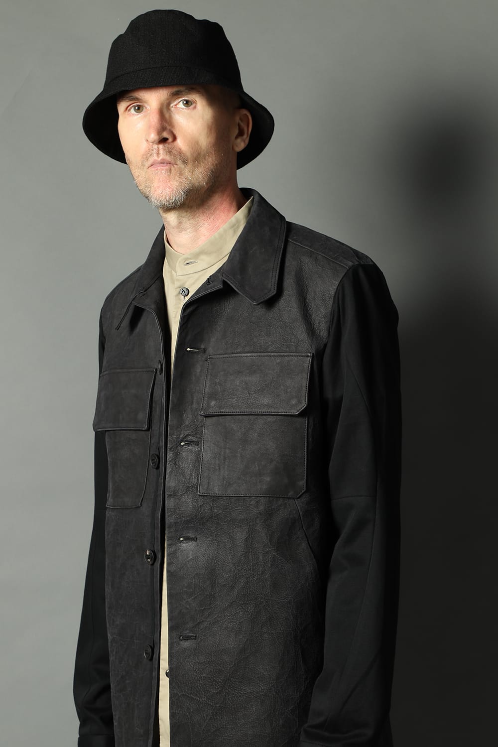 Leather CPO shirt Dyneema leather