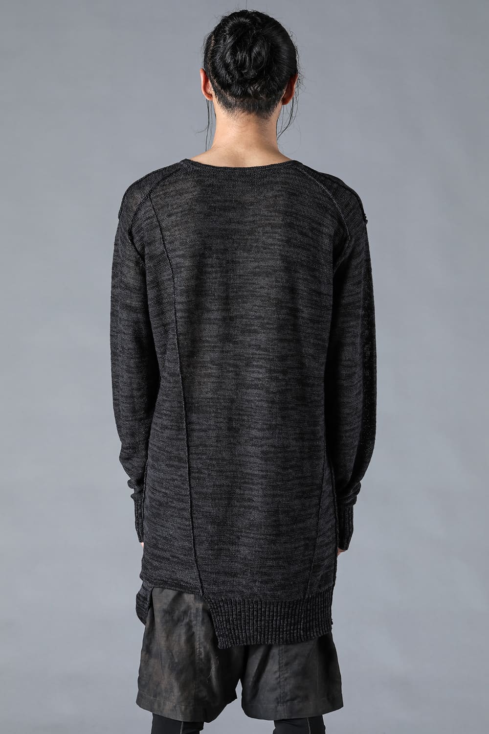 リネンニットWオープンカーディガン