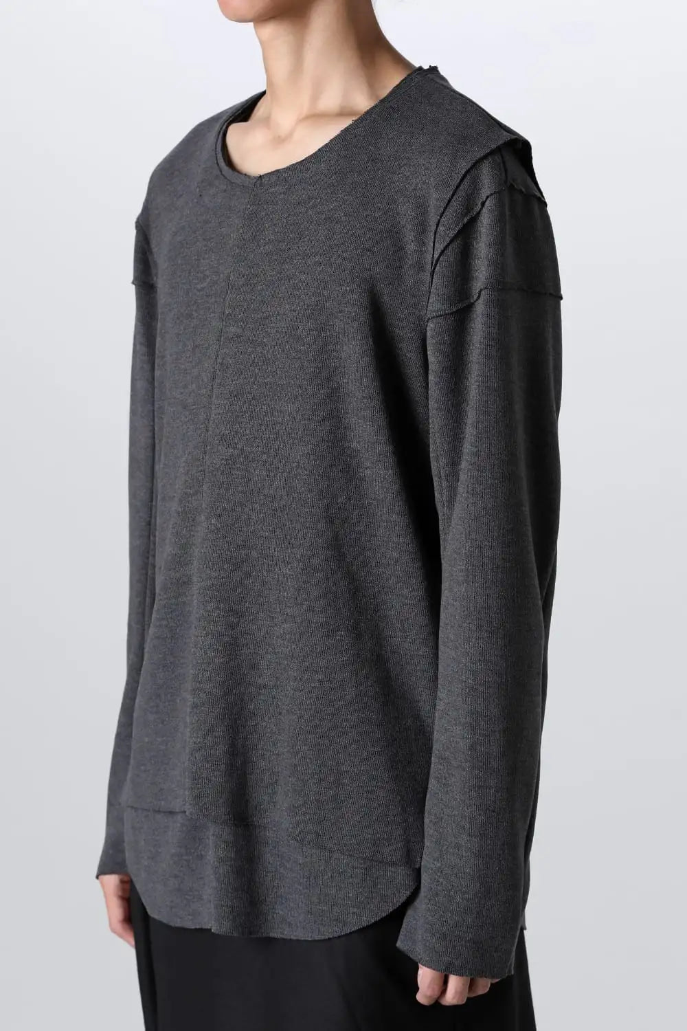 Separated Knit (Vest & 2 Shoulder L/S) D.Gray