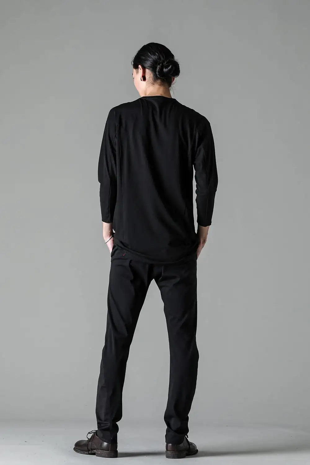 エイトクォータースリーブ ハイツイストジャージー Black