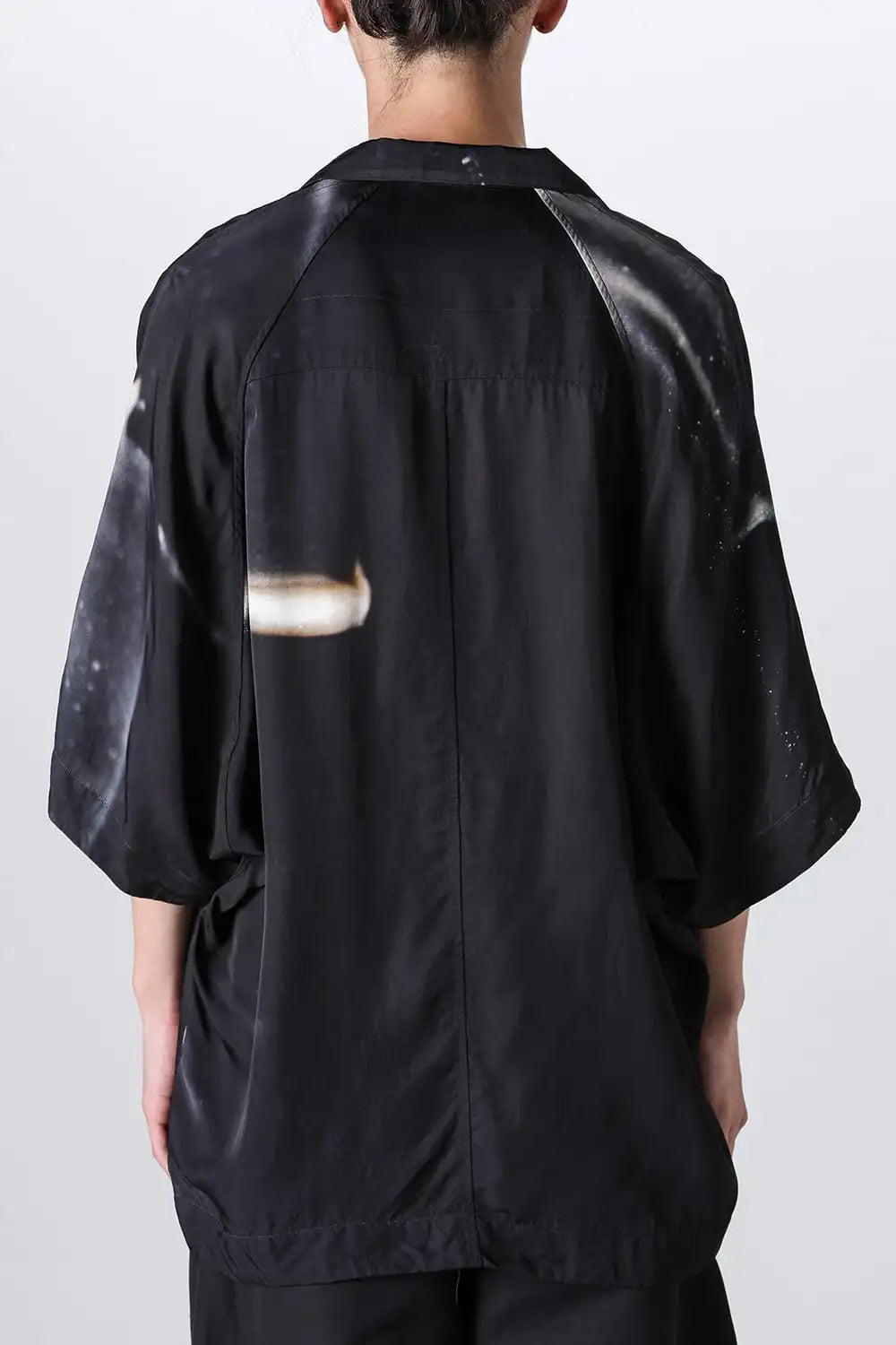 Printed Rayon Twill Short Sleeve Shirt