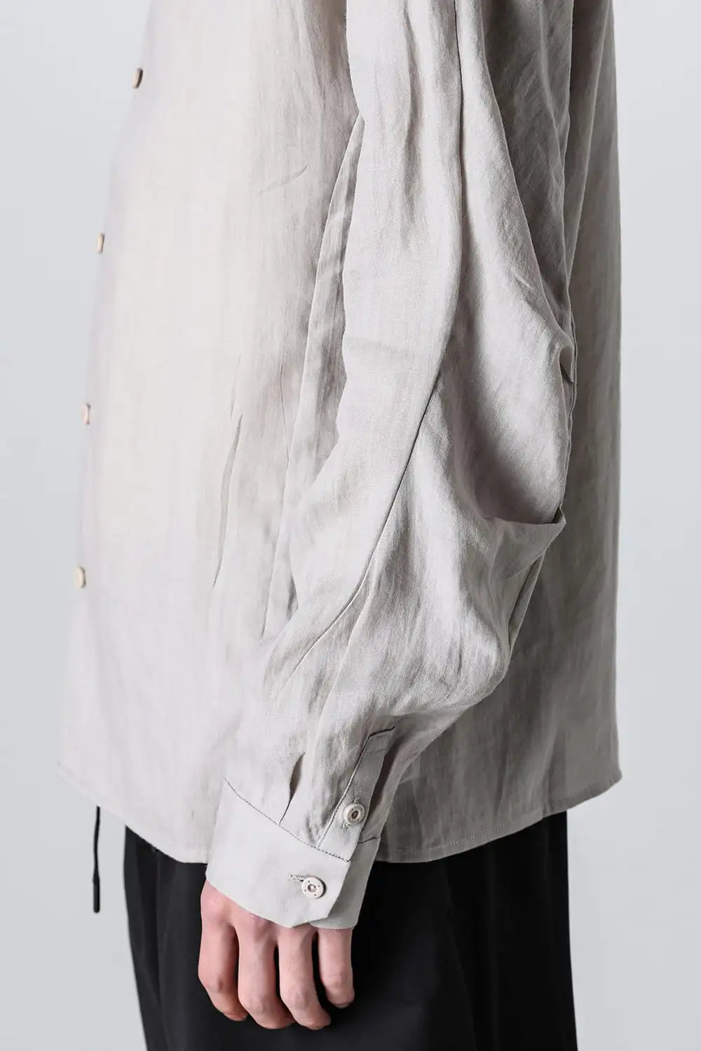 シャツ ルーズフィット ラミー Ecru