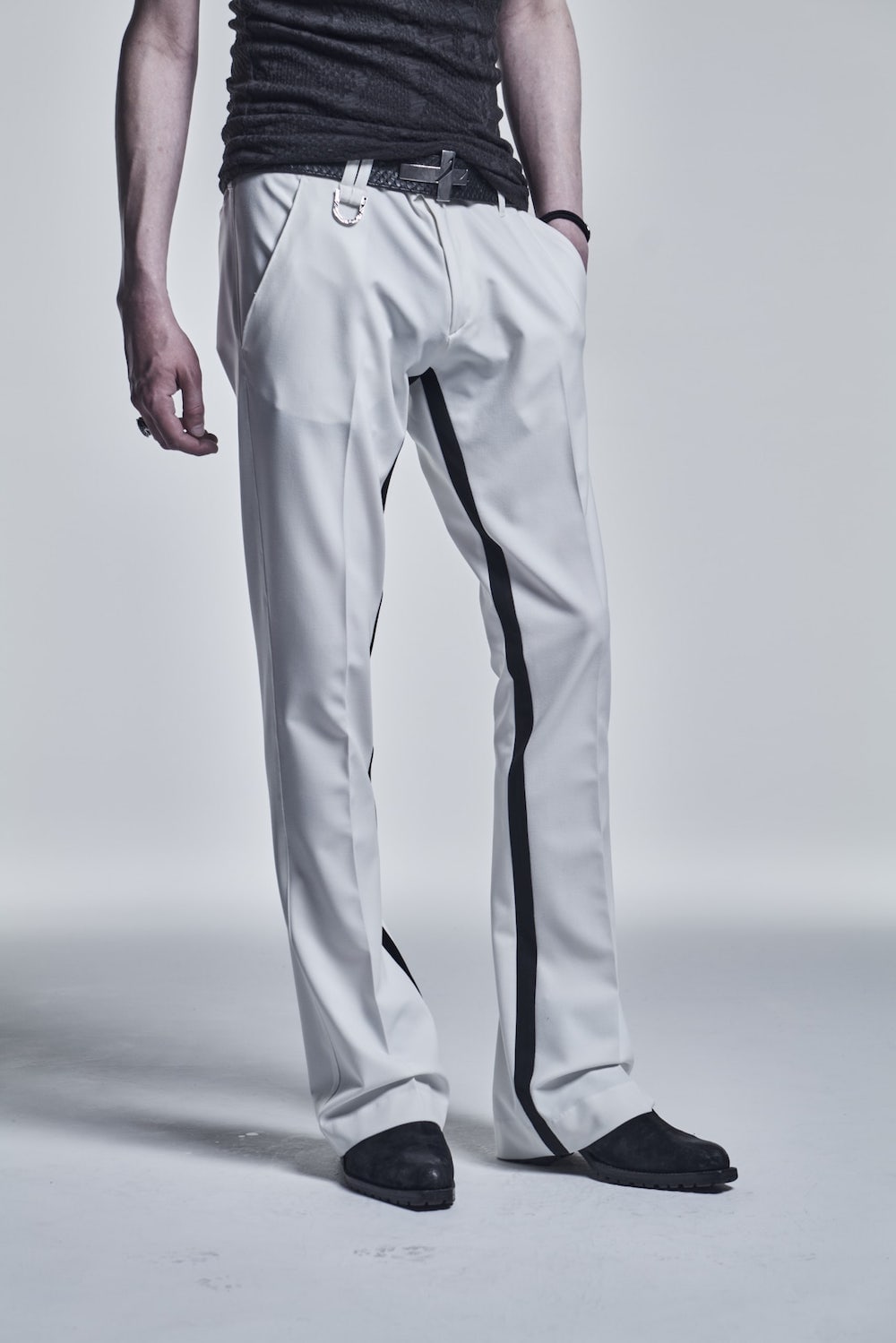 Inside Tape Slacks White