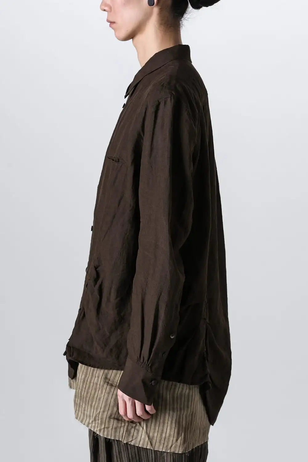 Layered Wrinkled Effect Shirt