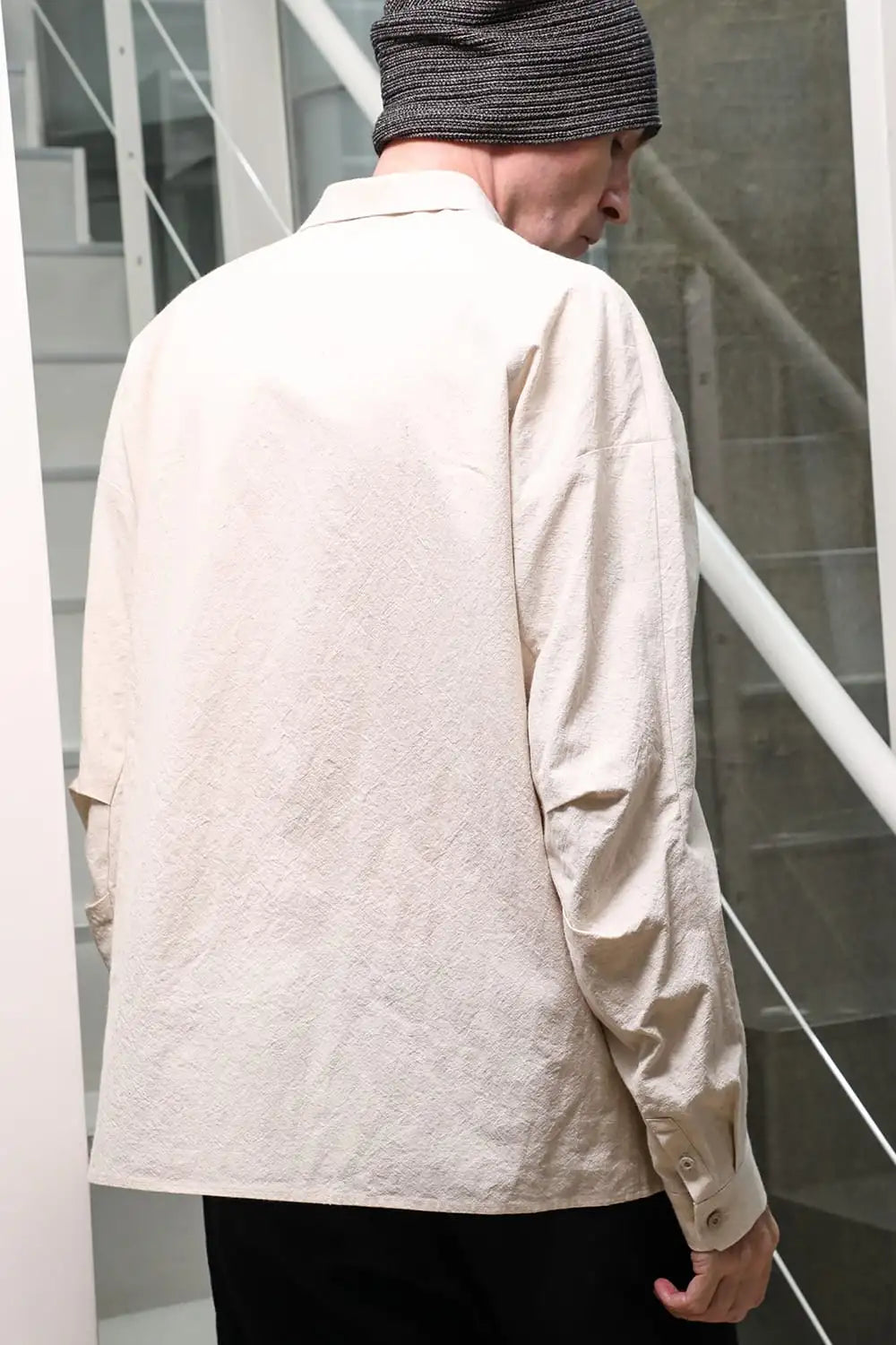 シャツ ルーズフィット コットンヘンプ