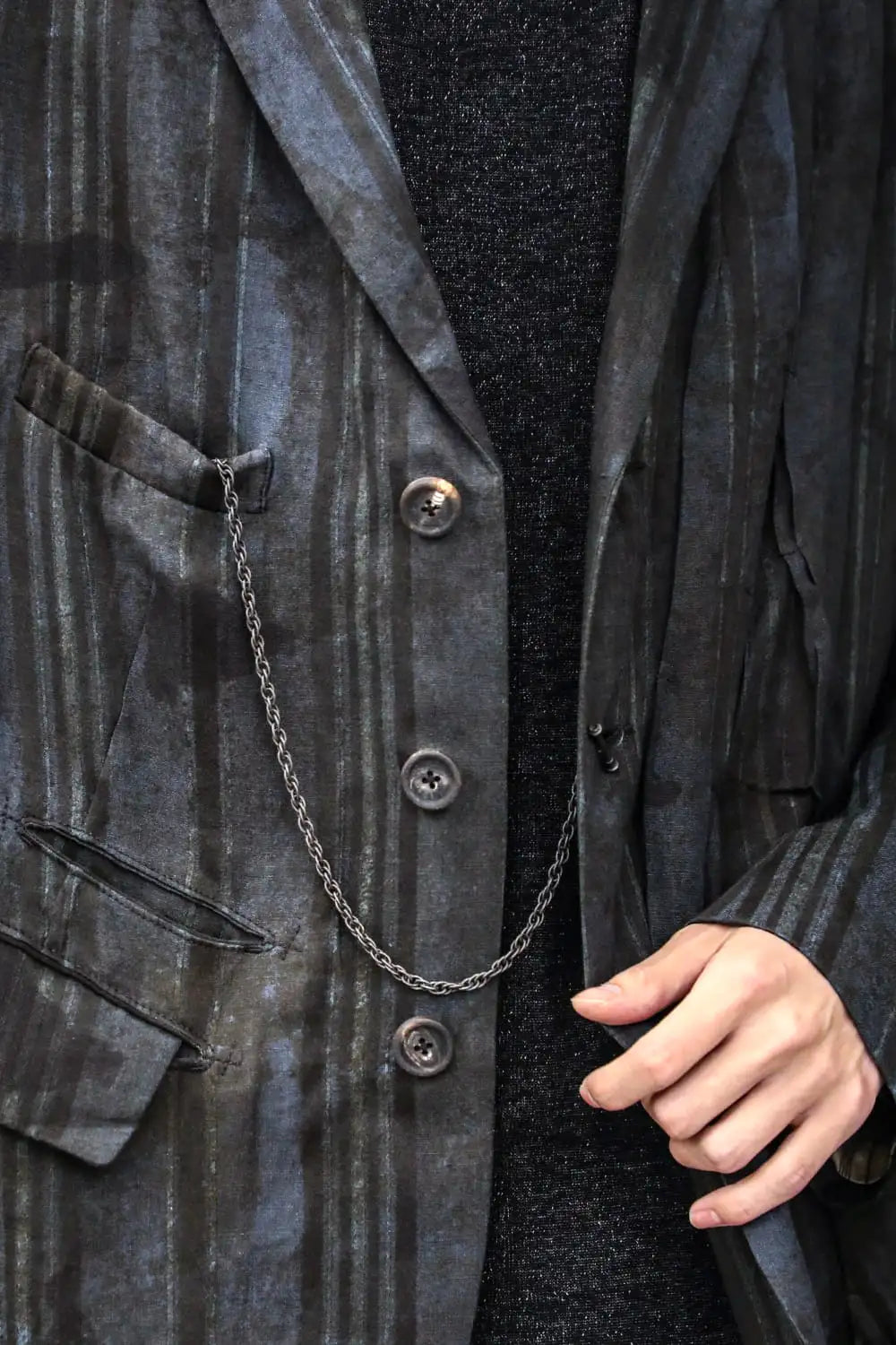 Meteoritic Texture Pocket Watch Style Pendent 04