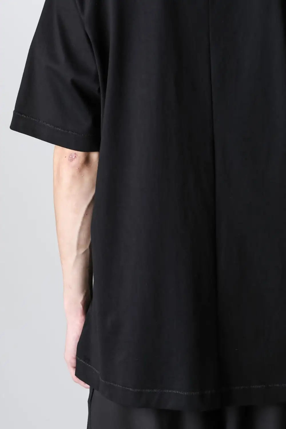 Short sleeve cotton jersey Black