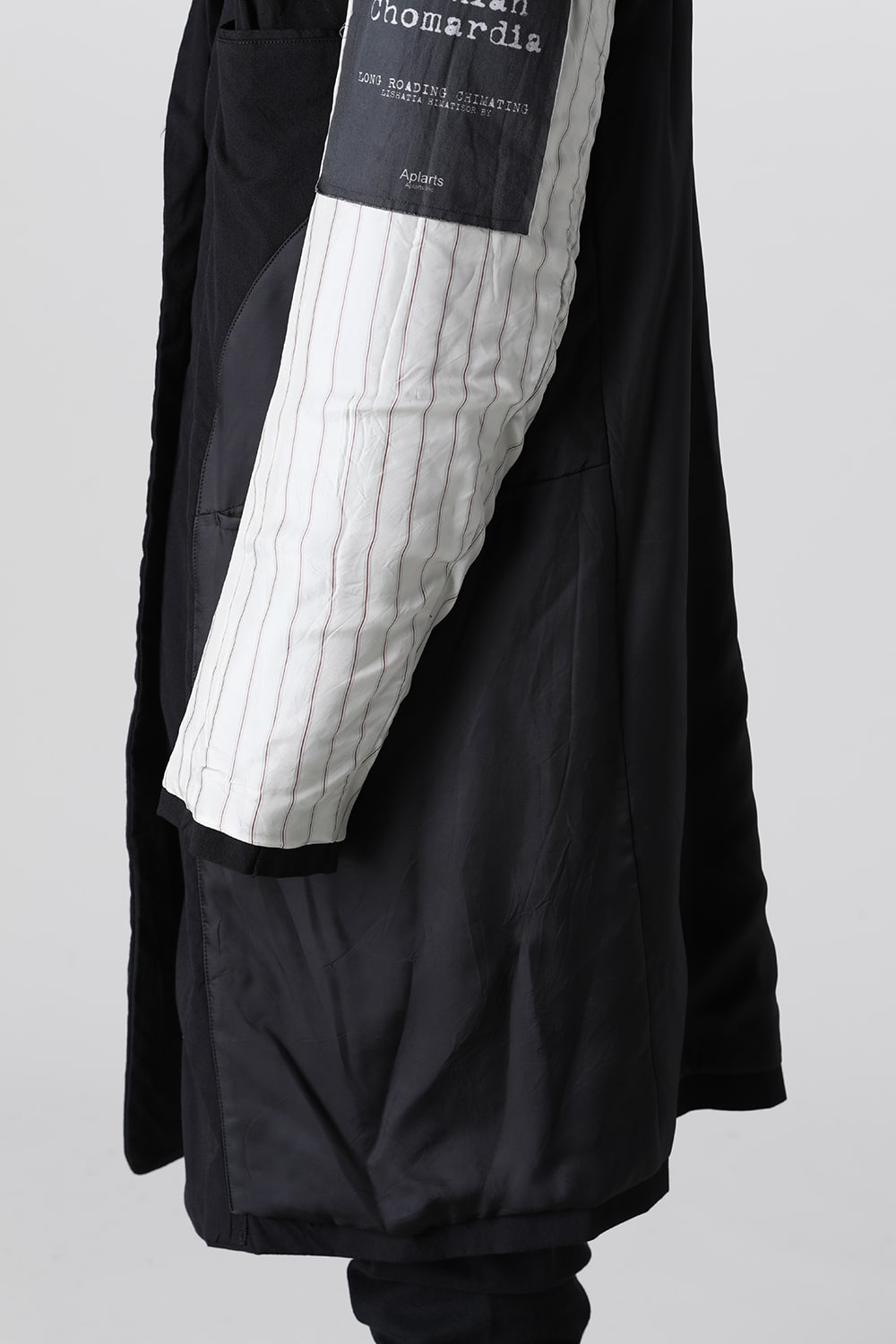 Oversized Long Jacket w/Printed Patches