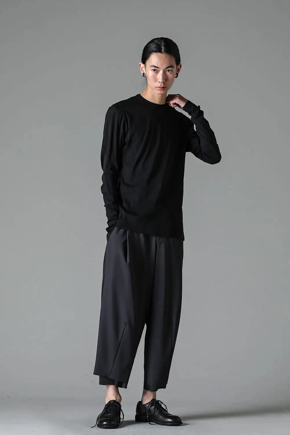 クロップドパンツ ハイブリット ヤーン ジャージー