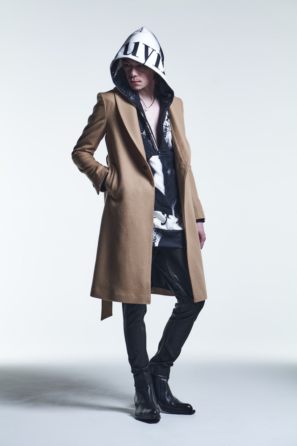 Shawl Collar Coat Camel