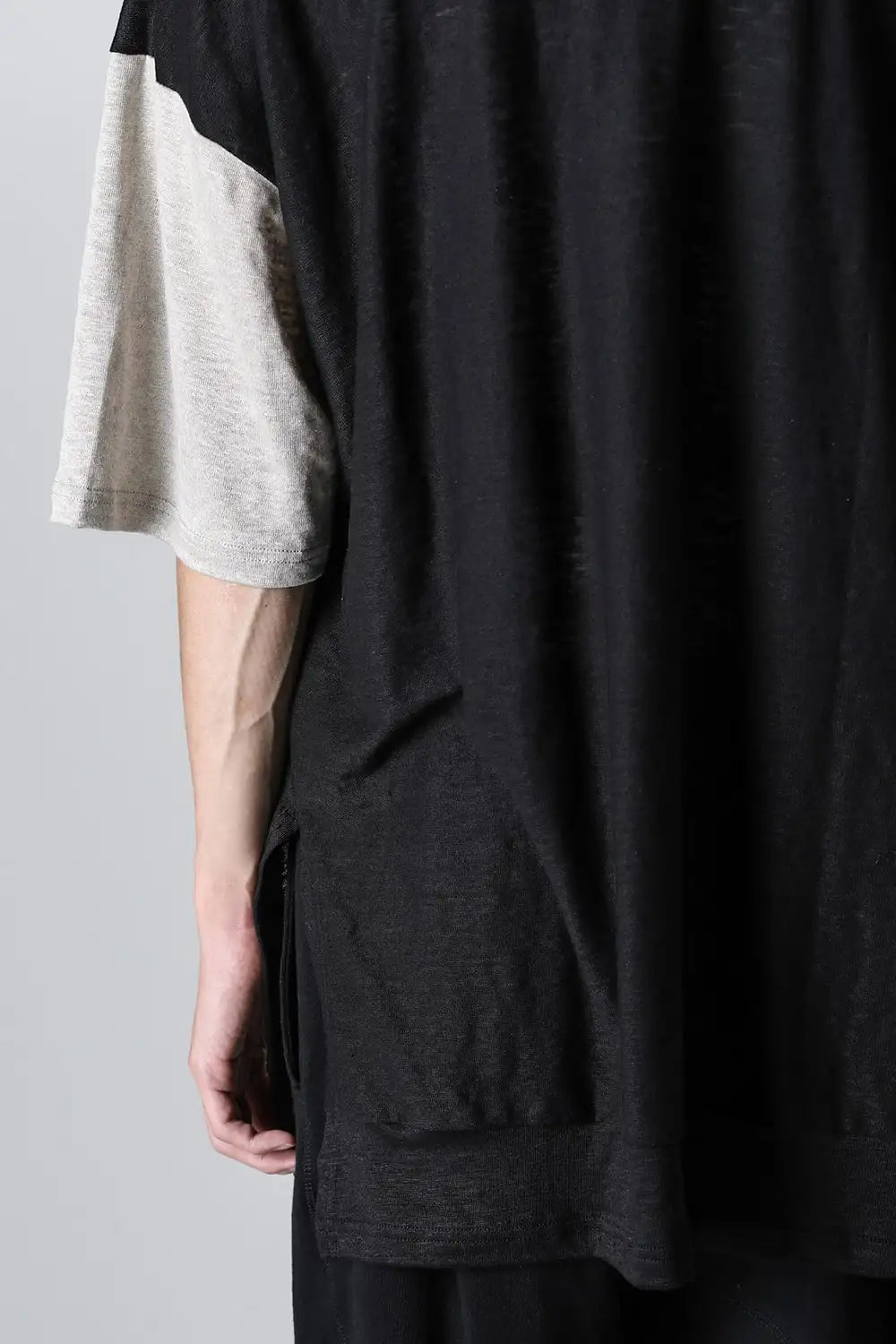 Layered Short Sleeve Reversible T-shirt