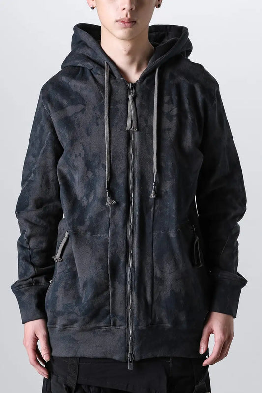 Untwisted Fleece-Lined Coating Hooded Jacket