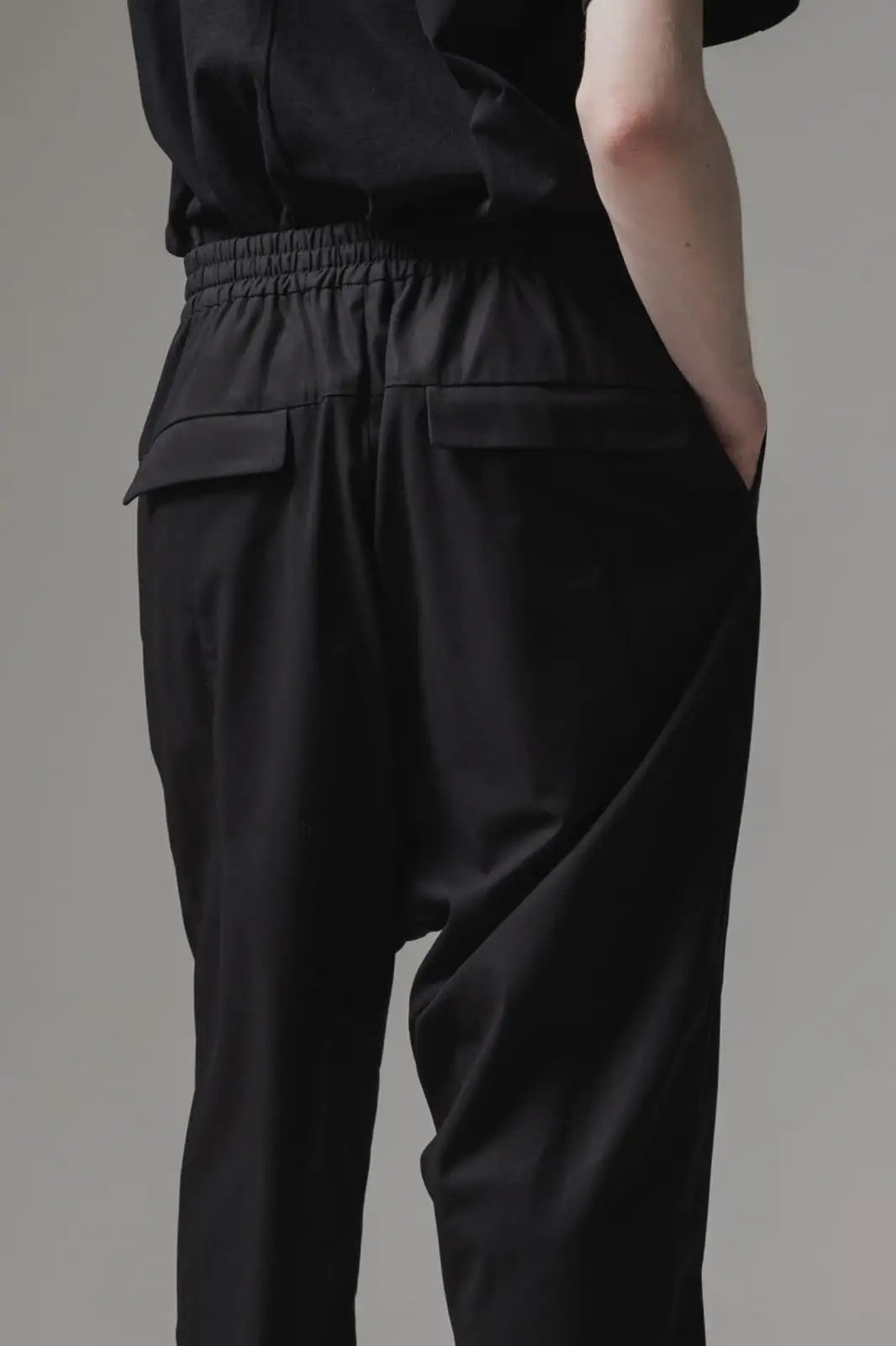 ドロップクロッチパンツ 60/2 コットン ギャバジン