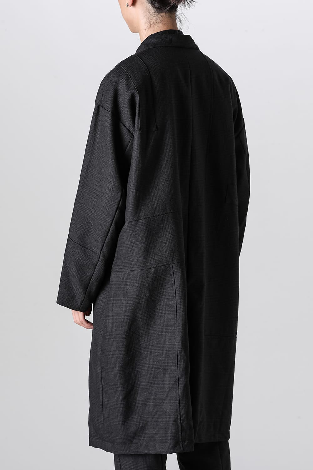 パッチワーク リラックス フィット コート グレン チェック FIGS