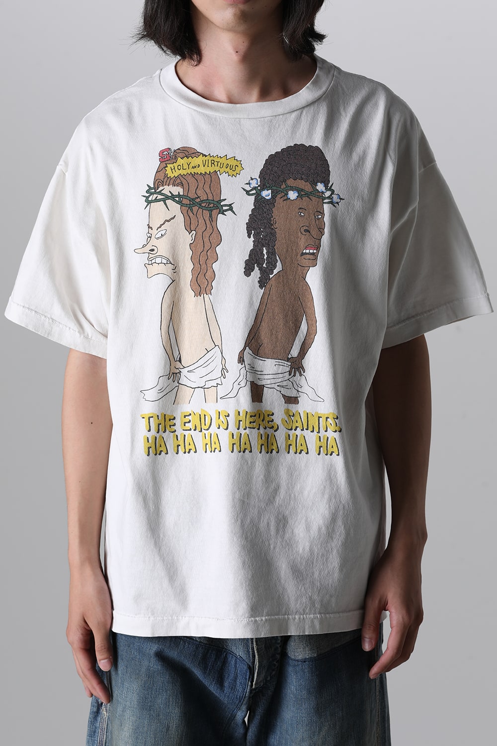 DENIM TEARS × ©SAINT M×××××× HLY&VIRTS Short sleeve T-shirt