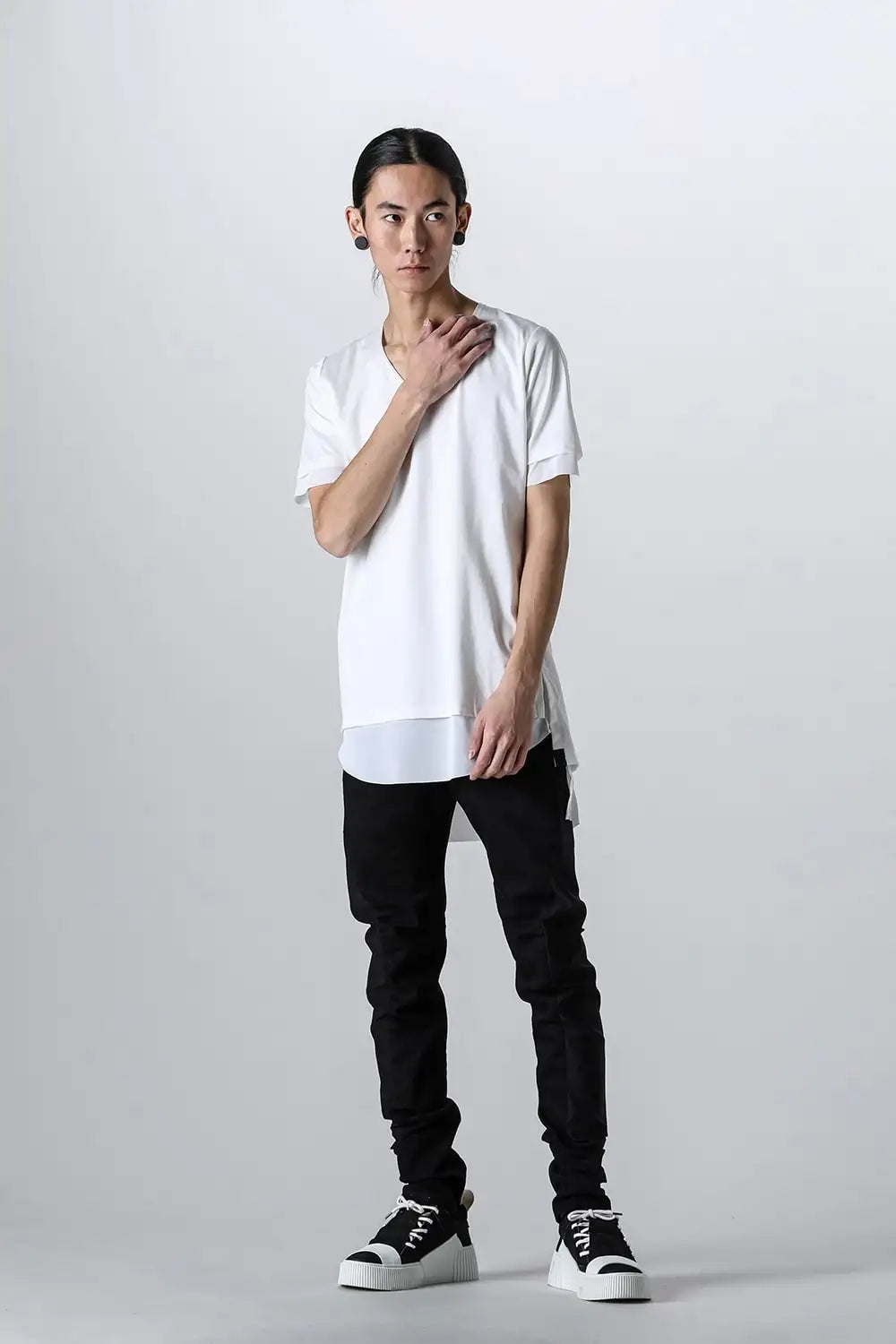 レイヤードTシャツ ホワイト