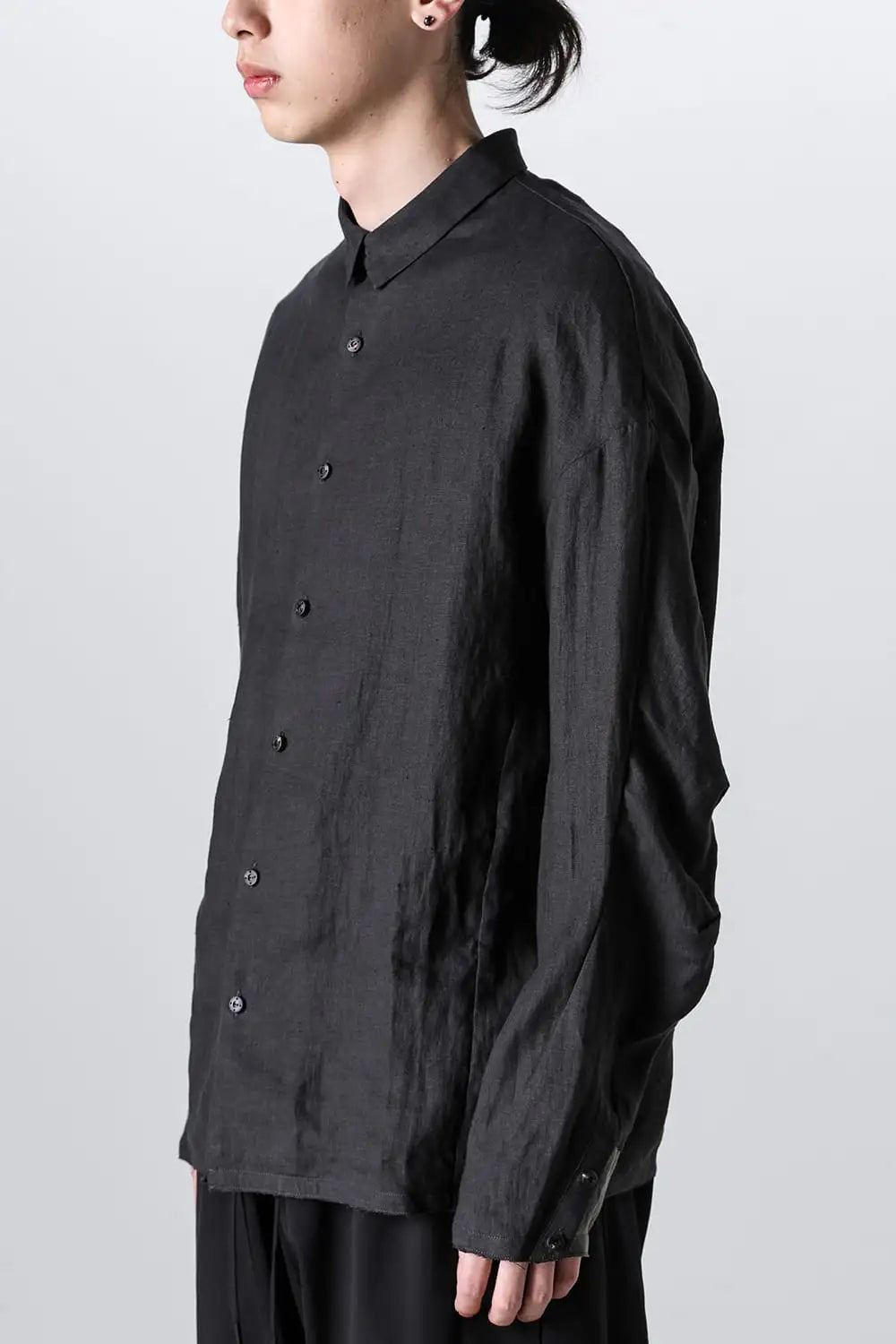 シャツ ルーズフィット ヘンプ Charcoal