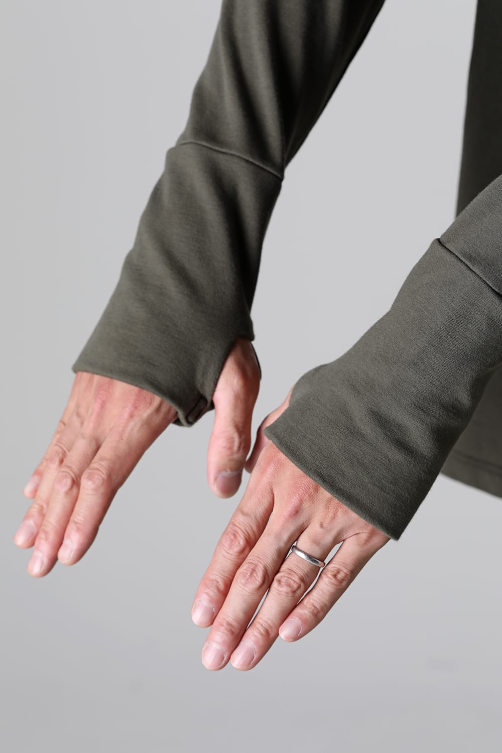 Henry Zip Up Jersey Khaki