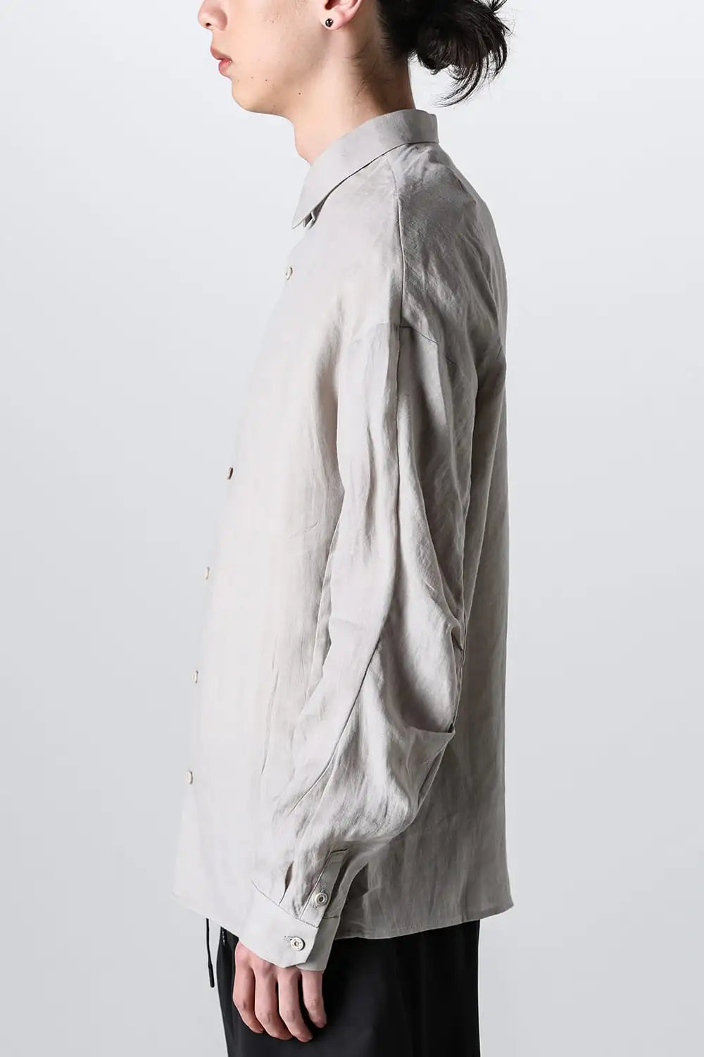 シャツ ルーズフィット ラミー Ecru