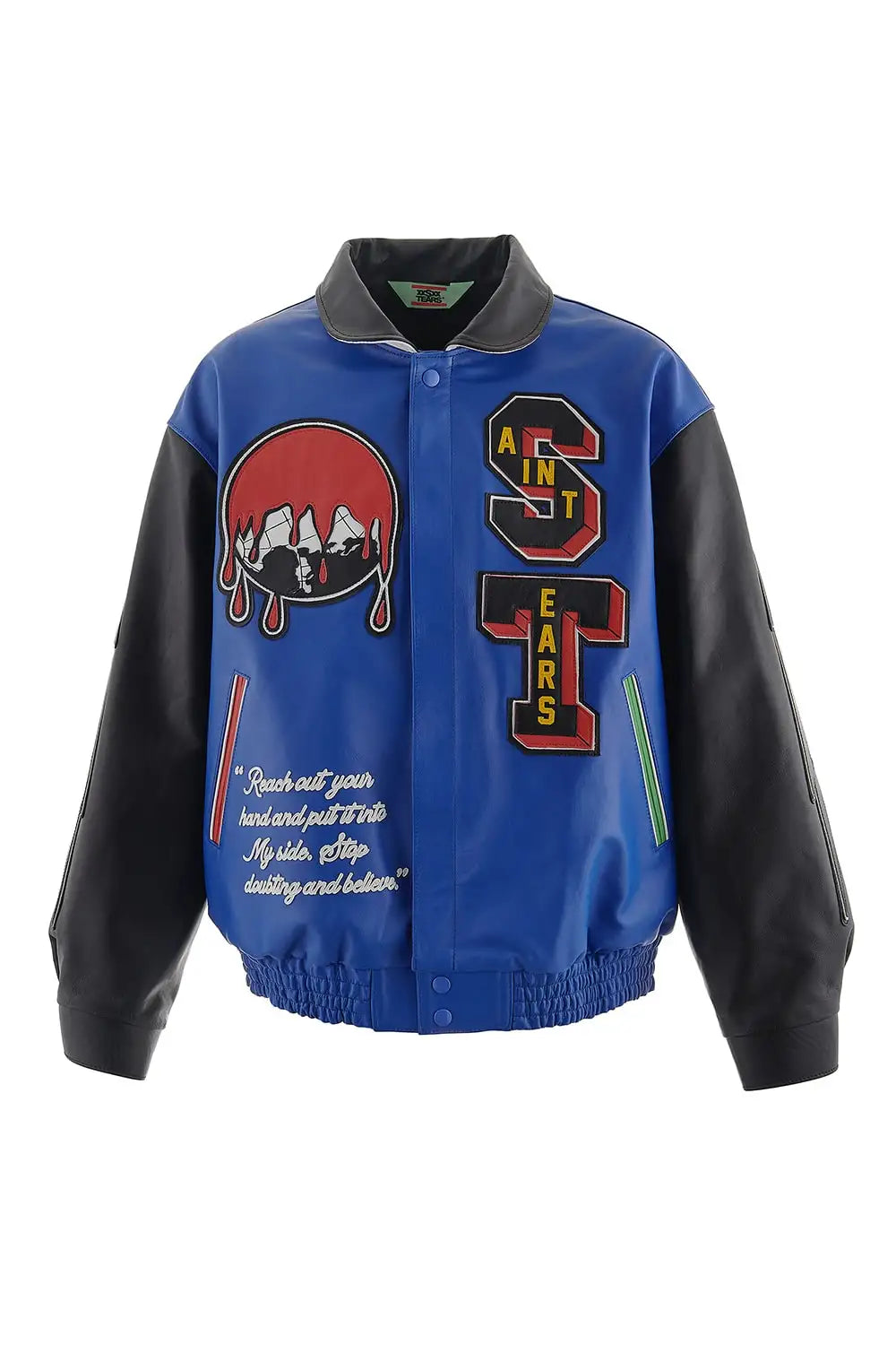 DENIM TEARS × SAINT Mxxxxxx HOLY GRAIL Varsity Jacket