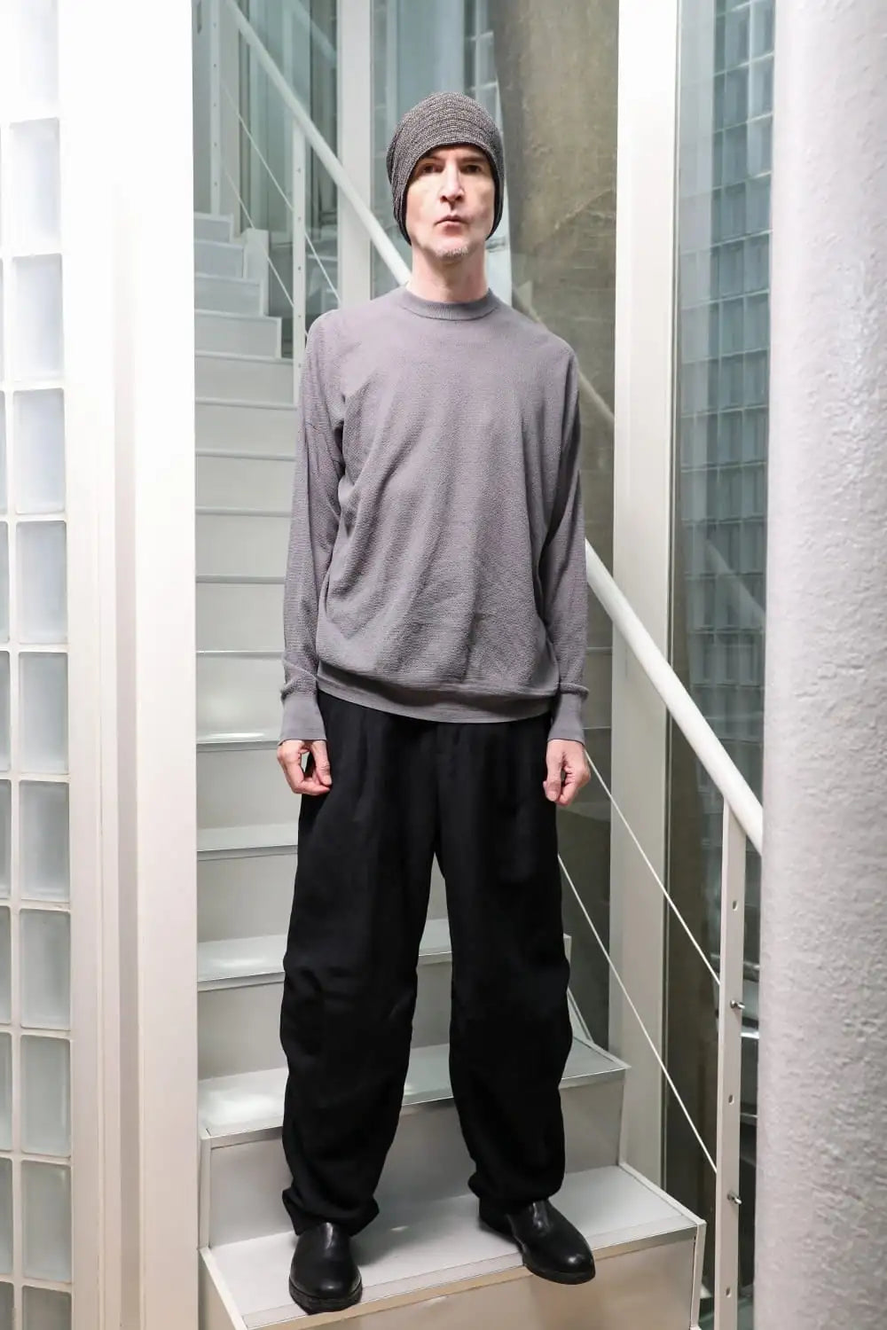 Baggy pants wool / linen