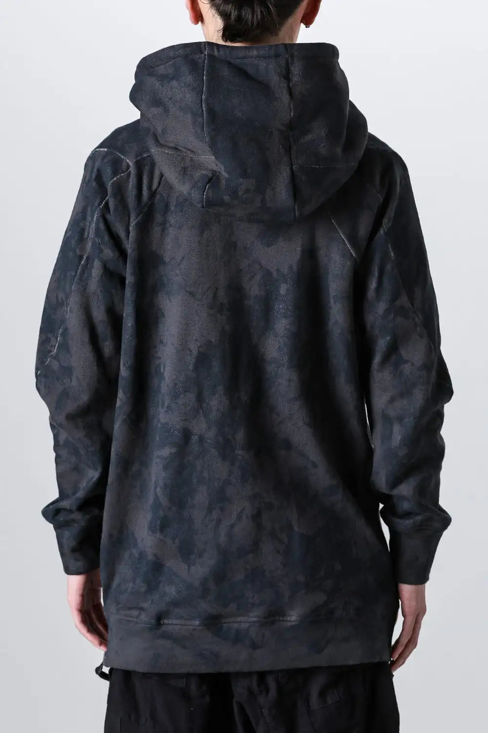 Untwisted Fleece-Lined Coating Hooded Jacket