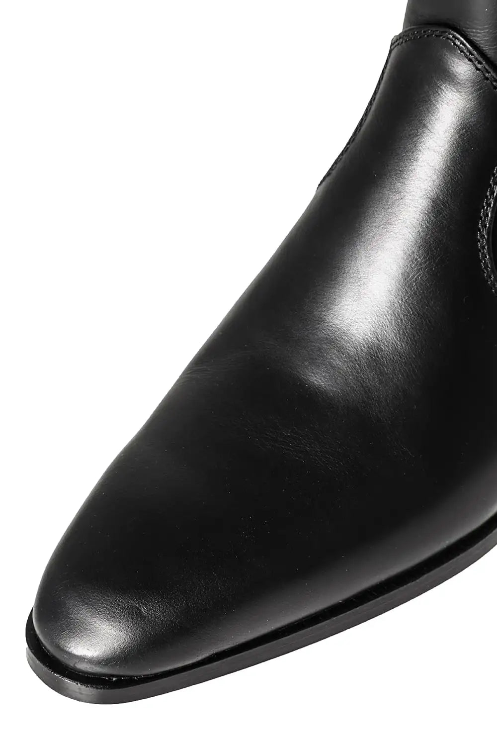 Kip Skin Heel Boots 1.8inch