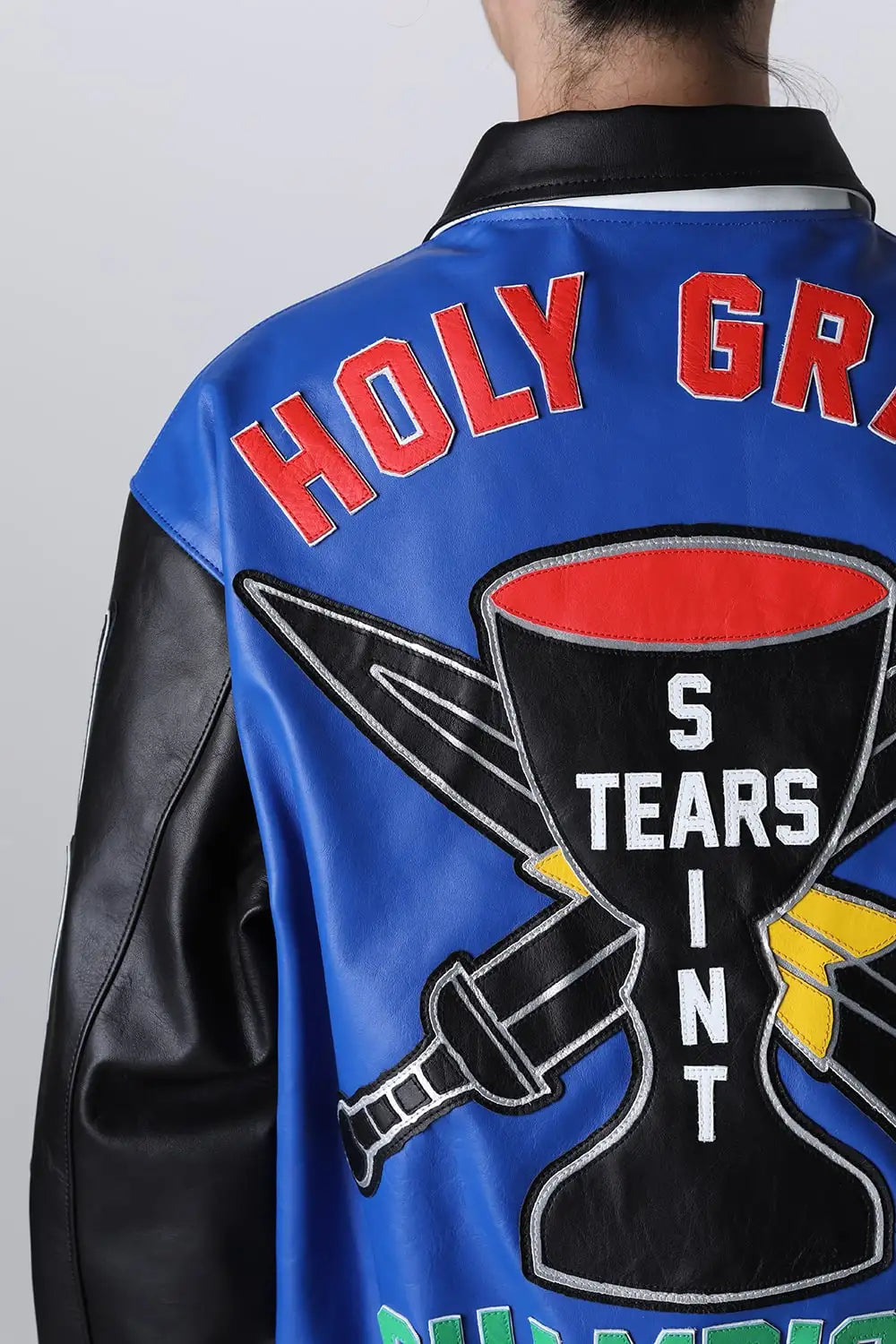 DENIM TEARS × SAINT Mxxxxxx HOLY GRAIL Varsity Jacket