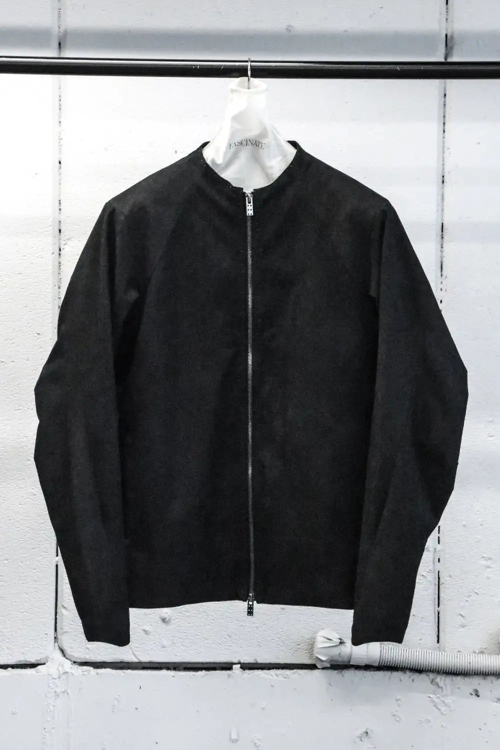 Jacket soft nubuck cow leather Black