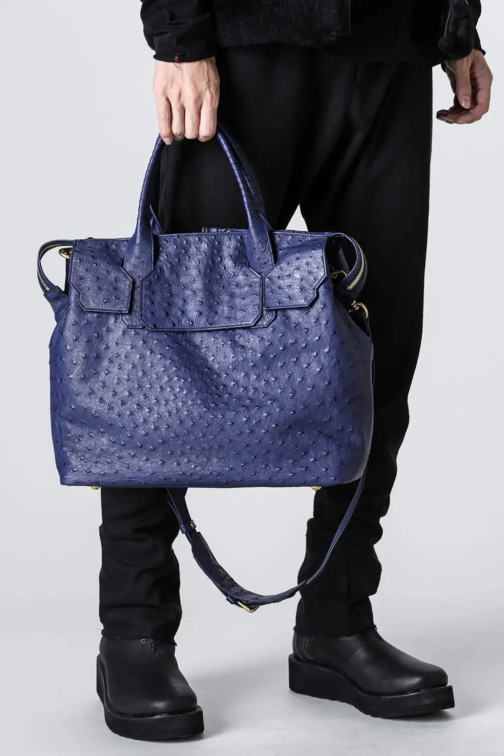 key hole BOSTON Ostrch Blue