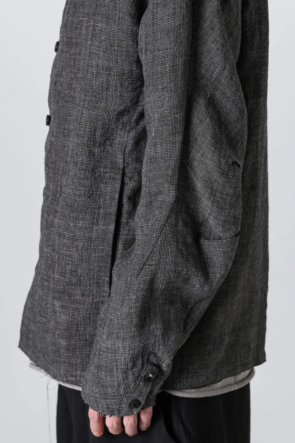 ジャケット リネン グレンチェック