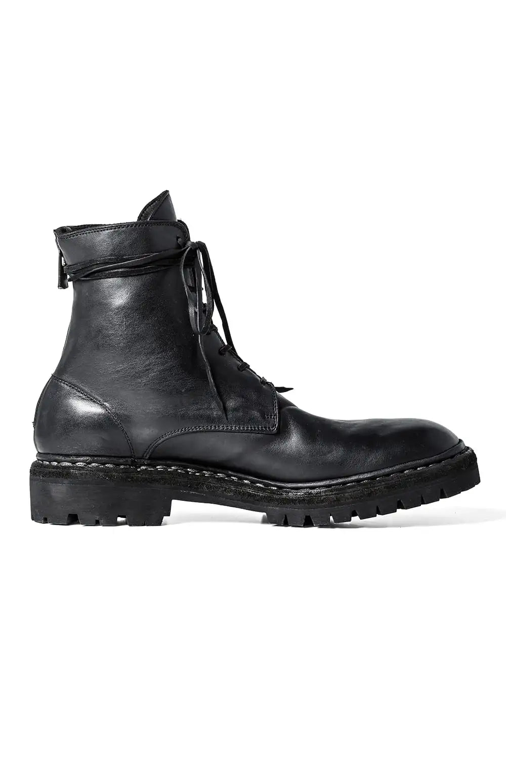 Norwegian welted Vibram-sole Back Zip Race Up Boots Horse Full Grain - 795BZV_N